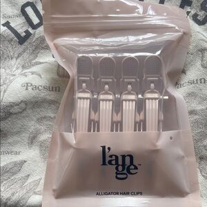L'ange Alligator Hair Clips in Pink